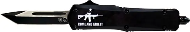 Templar Knife Small Otf Come And Take It Ar 2.75" Blk Tanto