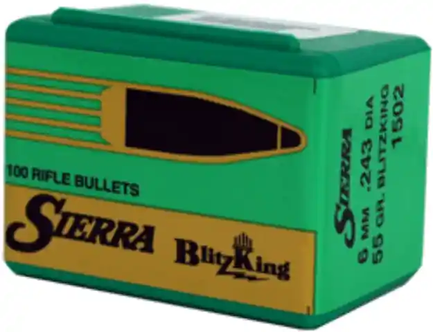 Sierra Bullets 6Mm .243 55Gr Blitzking 100Ct