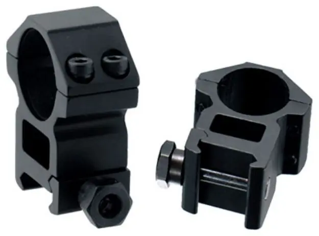 Utg Rings 1" High Profile Matte Black Picatinny/Weaver