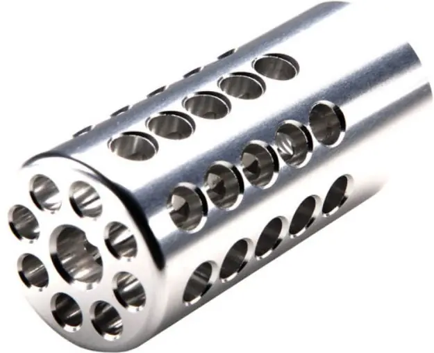 Tacsol Compensator 1" 22Lr 1/2X28 Tpi Silver