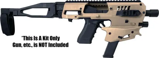 Caa Mck Micro Conversn Kit Gen 2 For Glock 9/40 Brace Tan