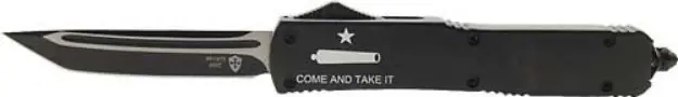 Templar Knife Slim Otf Come And Take It 3.1" Black Tanto