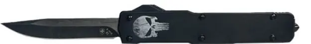 Templar Knife Slim Otf Fallen 3.1" D2 Black Drop Pt Alum Hn!