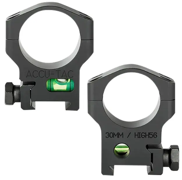 Accu-Tac 30Mm Scope Rings Steel Flat Black<