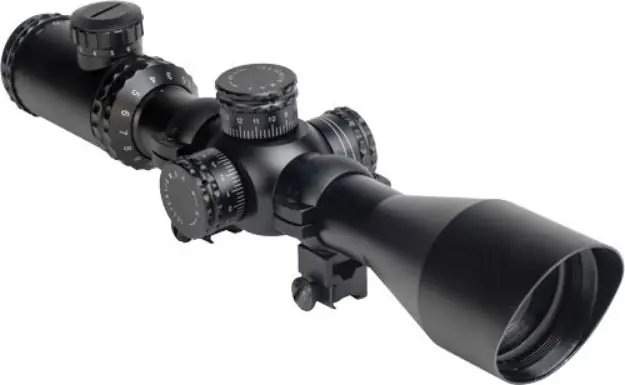 Hatsan Optima 2.5-10X50e Sft Scope W/ Rings & Caps