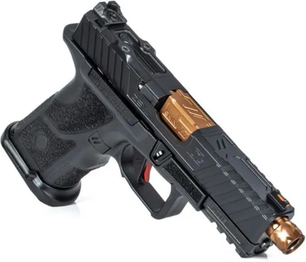 Zev Oz9c-Cpt-B-Brz-Th Elite 9M M 2-15Rd Pmags Blk/Brz Thread