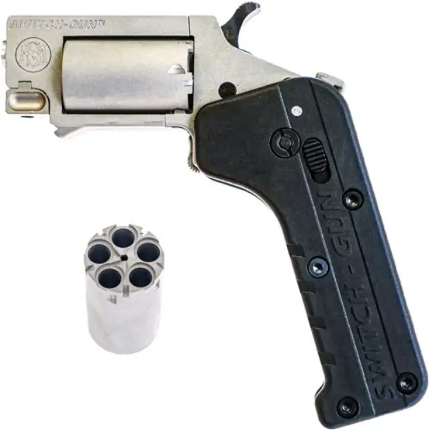 Stand Mfg Switch Gun 22 Mag/Lr 5 Shot Stainless Can Be Folded