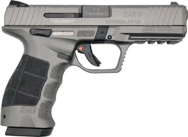 Sar Usa Sar9 Pistol 9Mm 4.4" Bbl 17Rd Mag Platinum