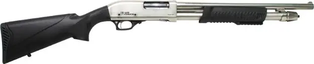 Iver Johnson Pump 12Ga 3" 18" Cylinder Nickel Synthetic