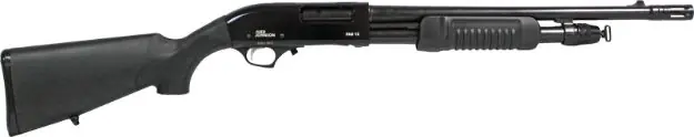 Iver Johnson Pump 12Ga 3" 18" Muzzle Brake Blued Synthetic