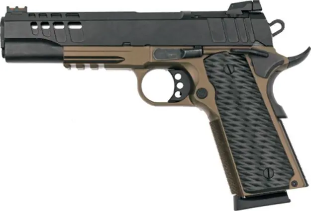 Glfa 1911 Pistol 45Acp 5" Fs Black Slide Bronze Frame