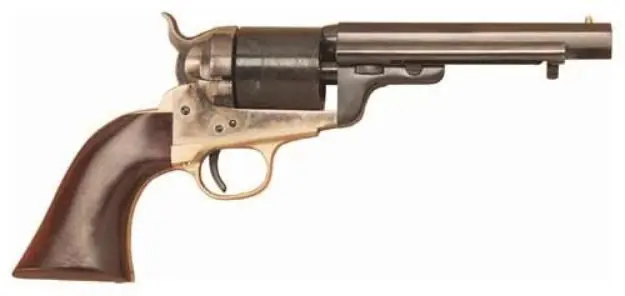 Cimarron 1851 Richards-Mason 38Spl 5.5" Fs Cc/Blued Walnut