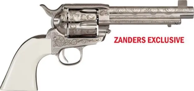 Cimarron Bat Masterson 357Mag Pw Fs 5.5" Engraved Nickel