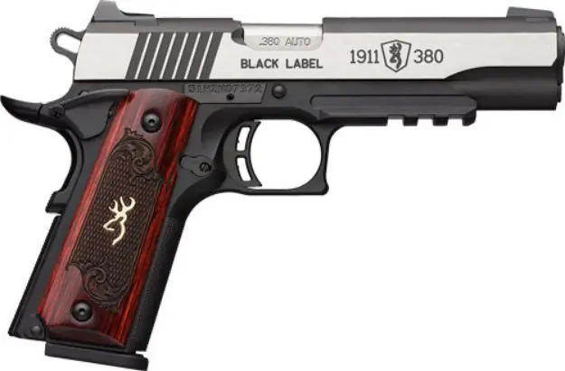 Browning 1911-380 Black Label Medallian Pro 4.25" Fs W/Rail