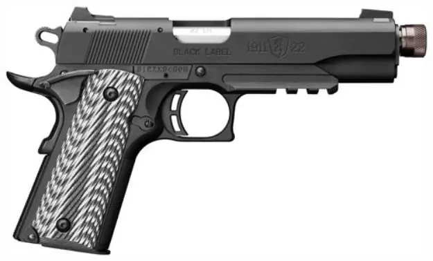 Browning 1911-22 Compact Suppr Ready W/ Rail 22Lr 4.25" G10