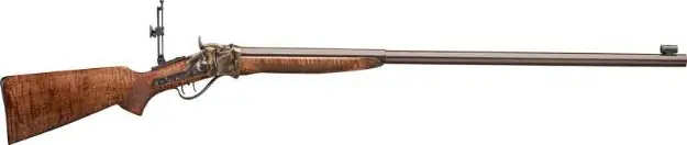 Pedersoli Tascosa Sharps Long Range 45-70 34" Tgr Mapl Wood<