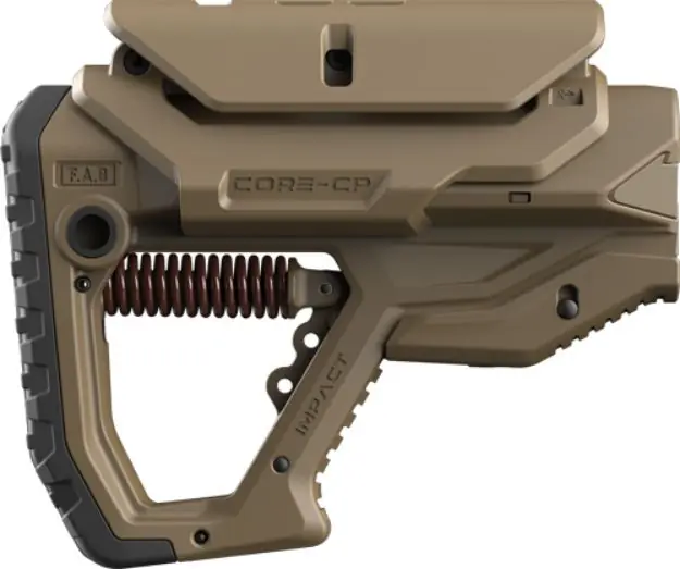 F.A.B. Defense Impact Recoil Buttstock Ar-15 Fde W/Chk Res!