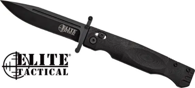 Mc Elite Tactical Guardsman 3.75" Clip Pnt Fldr Blk/Blk!