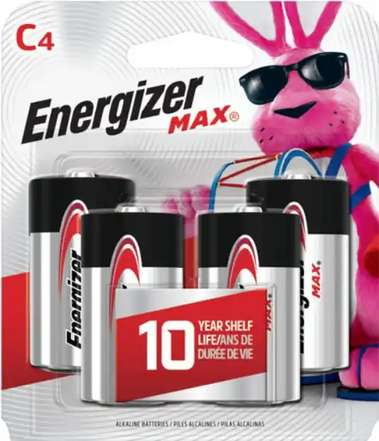 Energizer Max Batteries C 4-Pack!