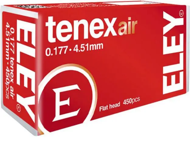 Eley Tenex Air Pellets 177 4.51Mm 8.2 Grains 450-Pack
