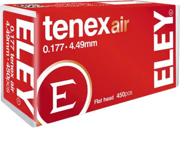 Eley Tenex Air Pellets 177 4.49Mm 8.2 Grains 450-Pack