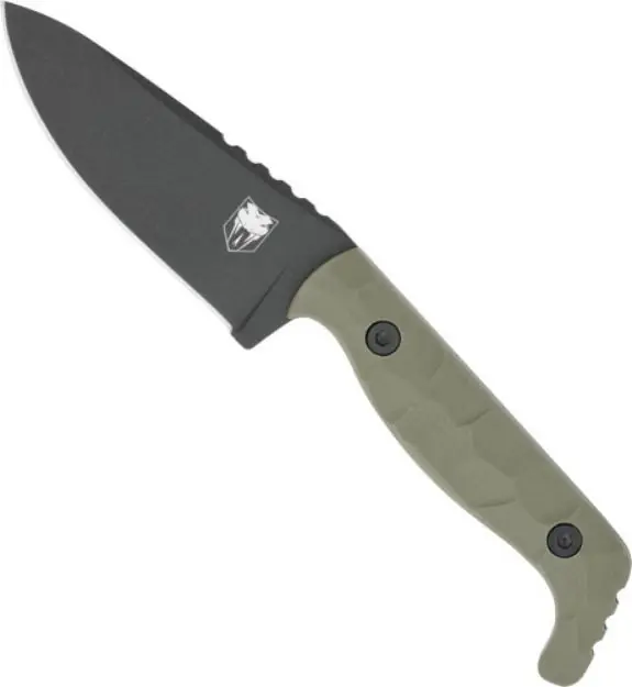 Cobratec Kingpin 4" Fixed Bld Od Green D2 Steel W/Kdx Sheath