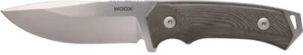 Woox Knife Rock 62 Fixed Blade 4.25" Grey Micarta Plain Hndl!