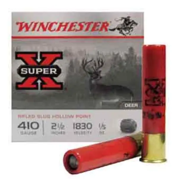 Winchester Super-X 410 2.5" 1/5Oz Rifled Slug 15Rd 10Bx/Cs