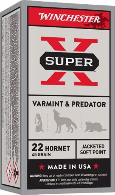Winchester Super-X 22 Hornet 45Gr Jsp 50Rd 10Bx/Cs