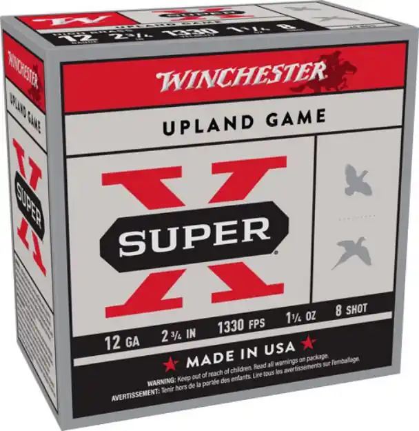 Winchester Super-X 12Ga 2.75" 1-1/4Oz #8 1330Fps 25Rd 10Bx/C