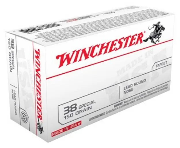 Winchester Usa 38 Special 150Gr Lead-Rn 50Rd 10Bx/Cs