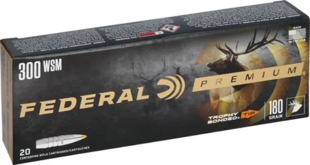 Federal Premium 300 Wsm 180Gr Trophy Poly Tip 20Rd 10Bx/Cs