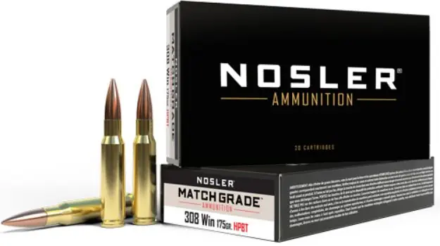 Nosler Match 308 Win 175Gr Custom Comp Hpbt 20Rd 10Bx/Cs
