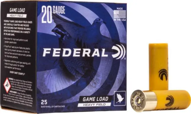 Federal Game Load 20Ga 2.75" 1Oz #7.5 250Rd Case Lot