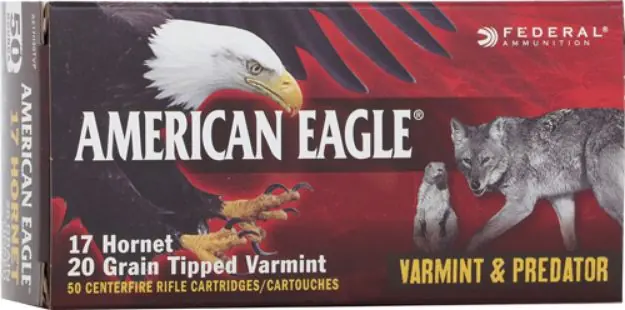 Federal Ae 17 Hornet 20Gr Tipped Varmint 50Rd 10Bx/Cs