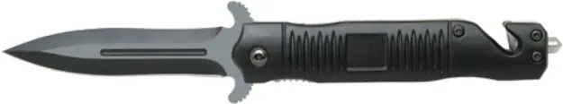 Abkt Black Stiletto Assisted Opener 3.5" Blade W/Breaker