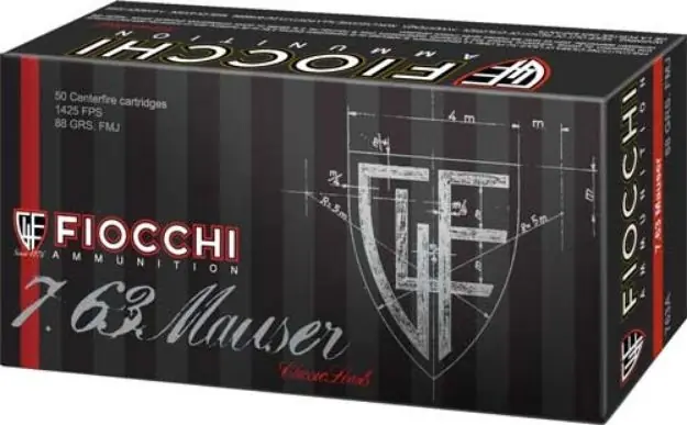Fiocchi 7.63 Mauser 88Gr Fmj 50Rd 20Bx/Cs