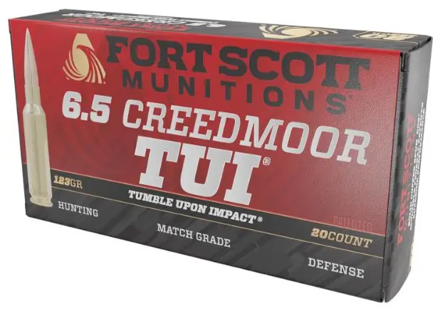 Fort Scott 6.5 Cm 123Gr Tui Solid Copper 20Rd 10Bx/Cs