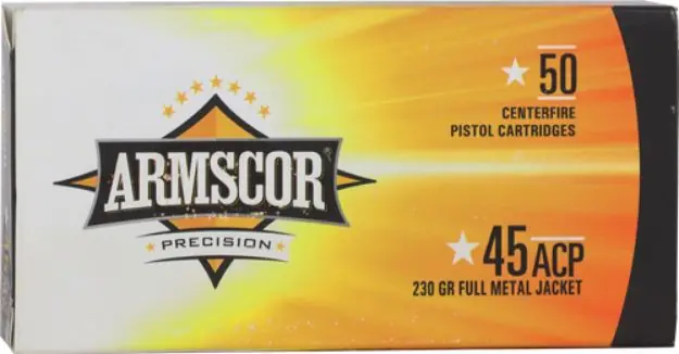 Armscor 45 Acp 230Gr Fmj 50Rd 20Bx/Cs