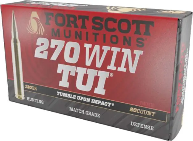 Fort Scott 270 Win 130Gr Tui Solid Copper 20Rd 10Bx/Cs