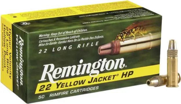 Remington Yellow Jacket 22Lr 33Gr Tc Lead-Hp 50Rd 100Bx/Cs