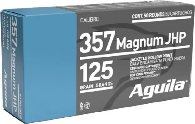 Aguila 357 Mag 125Gr Jhp 50Rd 10Bx/Cs