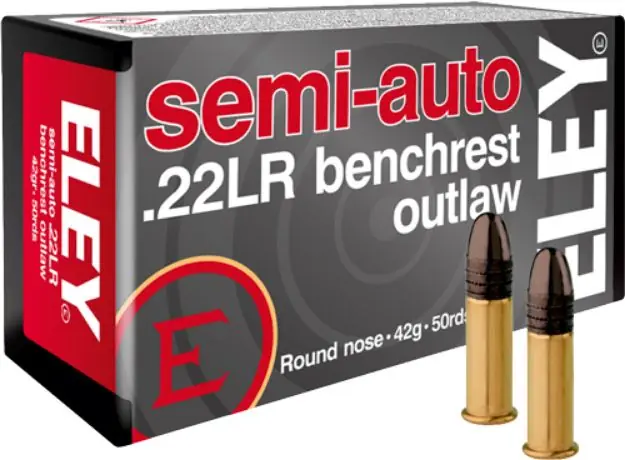 Eley Outlaw Semiauto Benchrest 22Lr 42Gr 50Rd 100Bx/Cs