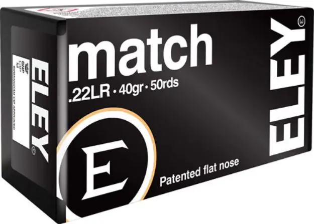 Eley Match 22Lr 40Gr Eps 50Rd 100Bx/Cs