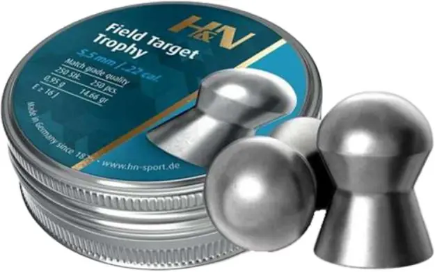 H&N Field Target Trophy 22 14.66 Grain 250 Pack