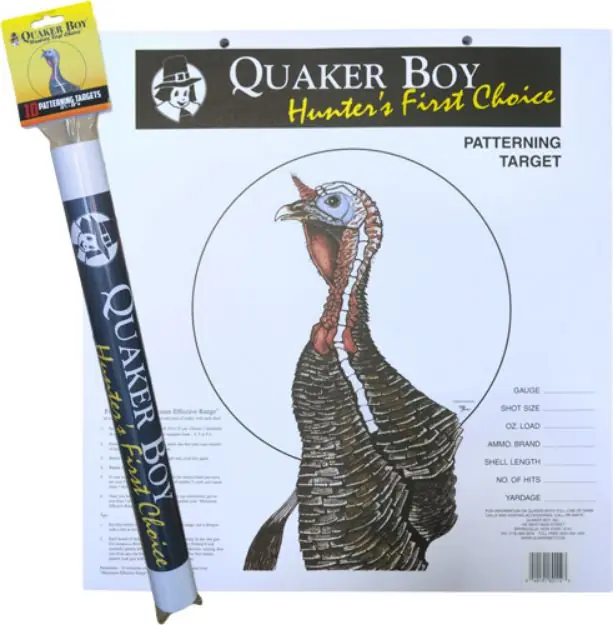 Quaker Boy Paper Target Turkey 20" X 20" Rolled 10-Pack