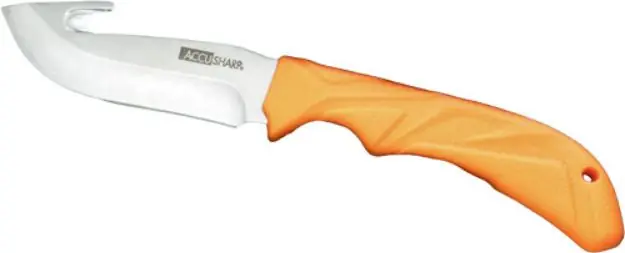 Accusharp Gut-Hook Knife 3.5" Blade Non Slip Grip