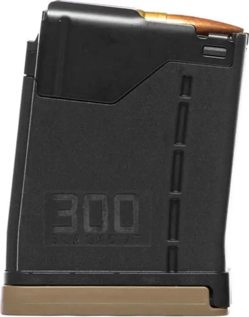 Lancer Magazine L5awm Ar-15 300Blk 10Rd Opaque Black