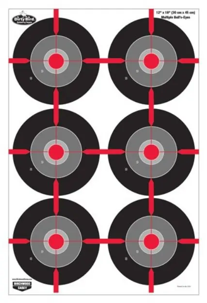 B/C Target Dirty Bird 12"X18" Multiple Bull's-Eye 8 Targets