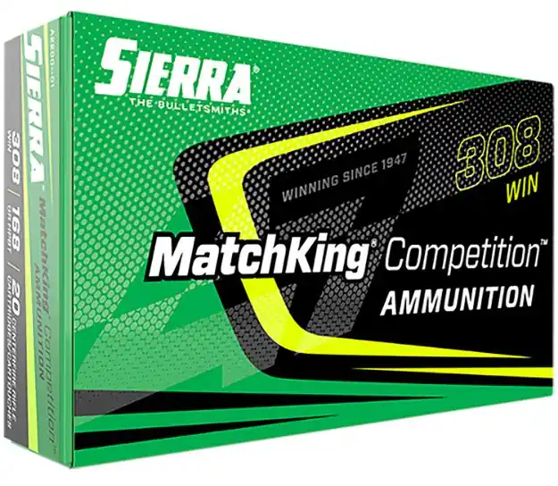 308 Winchester 168Gr Matchking Competition 20/Box